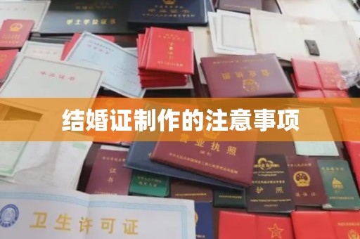 禹会结婚证制作的注意事项