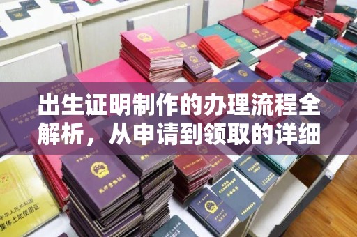 禹会出生证明制作的办理流程全解析，从申请到领取的详细指南