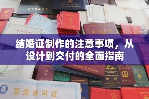禹会结婚证制作的注意事项，从设计到交付的全面指南