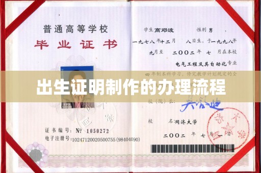 禹会出生证明制作的办理流程