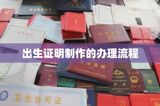 禹会出生证明制作的办理流程